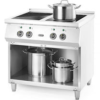 Kitchen Appliances – Electric induction cooker, 4-burner, free-standing 400 V - Carlat