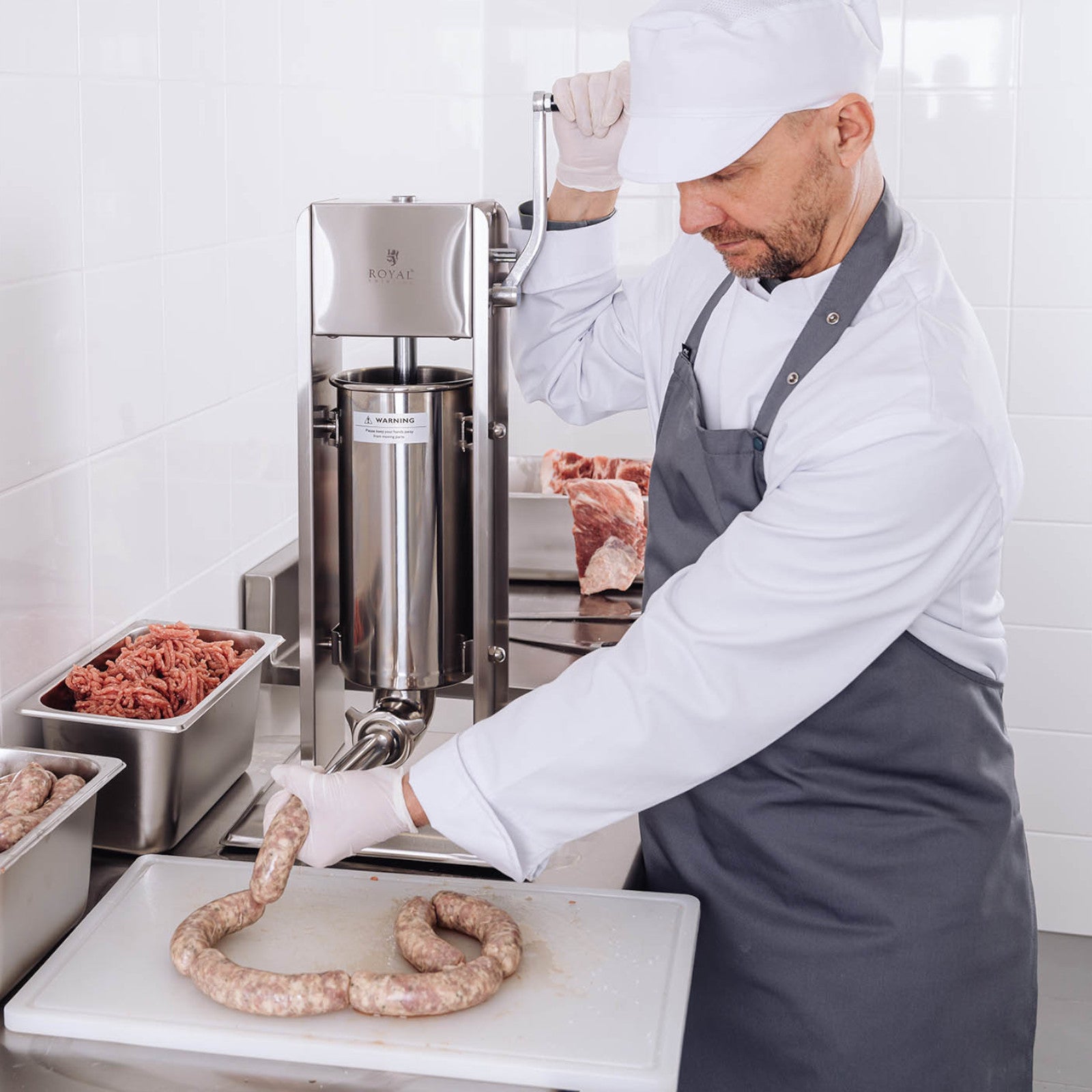 Kitchen Appliances – Filler, vertical sausage stuffer, manual, 5 l - Carlat