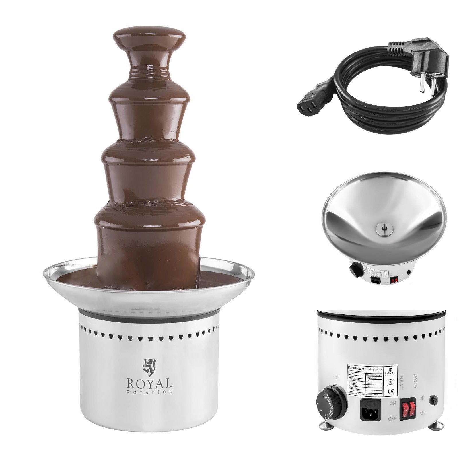 Kitchen Appliances – Fontanna do FONDUE z czekolady stalowa 4 - Carlat