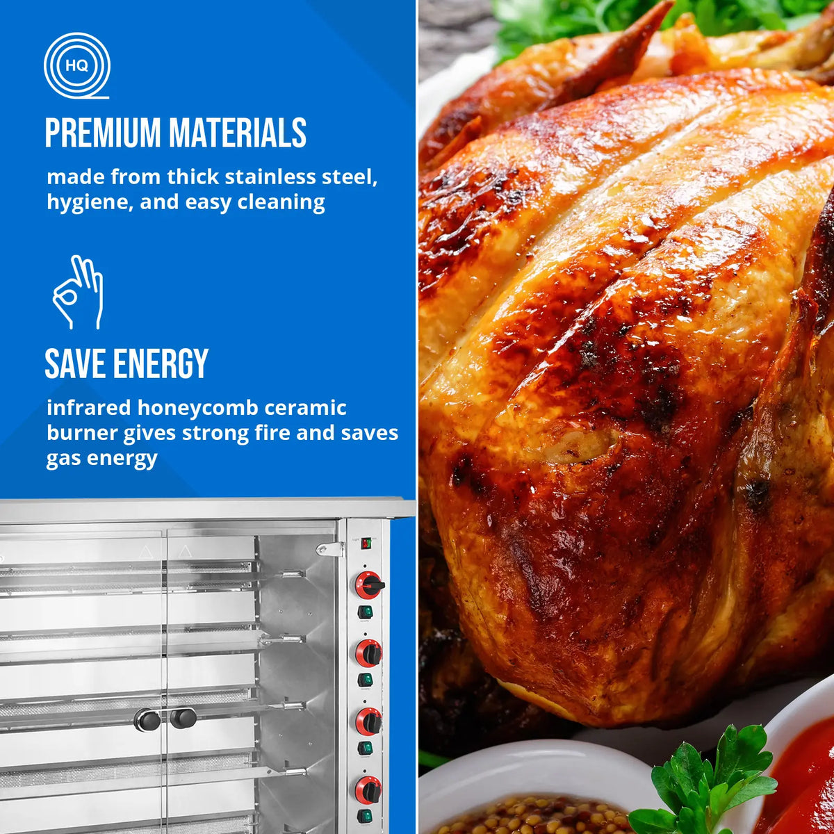 Kitchen Appliances – Gas rotisserie grill for 25 chickens, 5 - Carlat