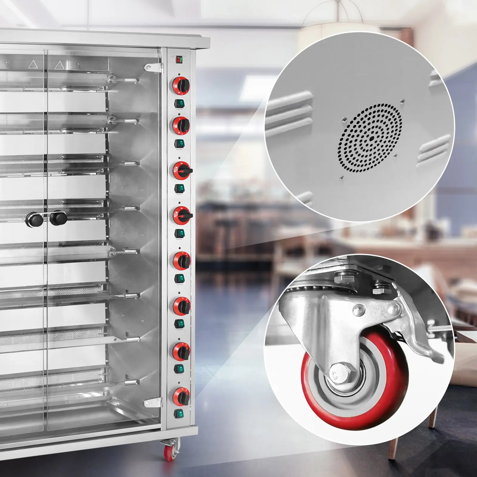 Kitchen Appliances – Gas rotisserie grill for 40 chickens, 8 - Carlat