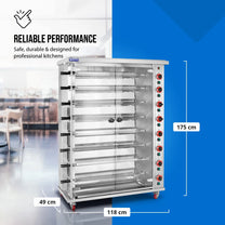 Kitchen Appliances – Gas rotisserie grill for 40 chickens, 8 - Carlat