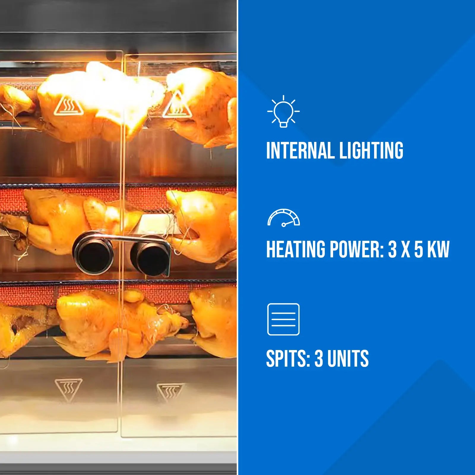 Kitchen Appliances – Gas spit roaster for 15 chickens, 3 - Carlat