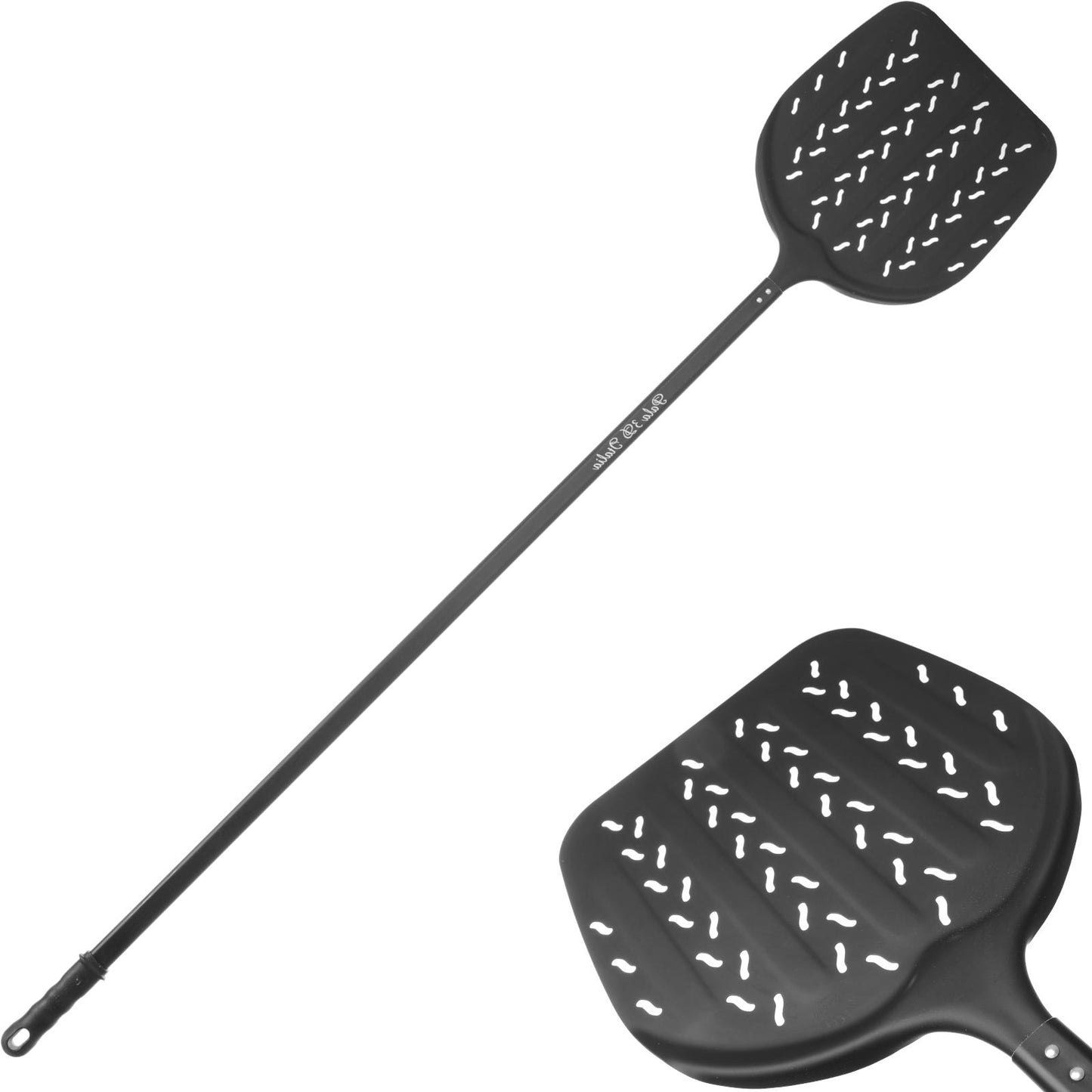 Kitchen Appliances – ITALIA 3D aluminum pizza shovel, perforated, 330x1700mm - Carlat