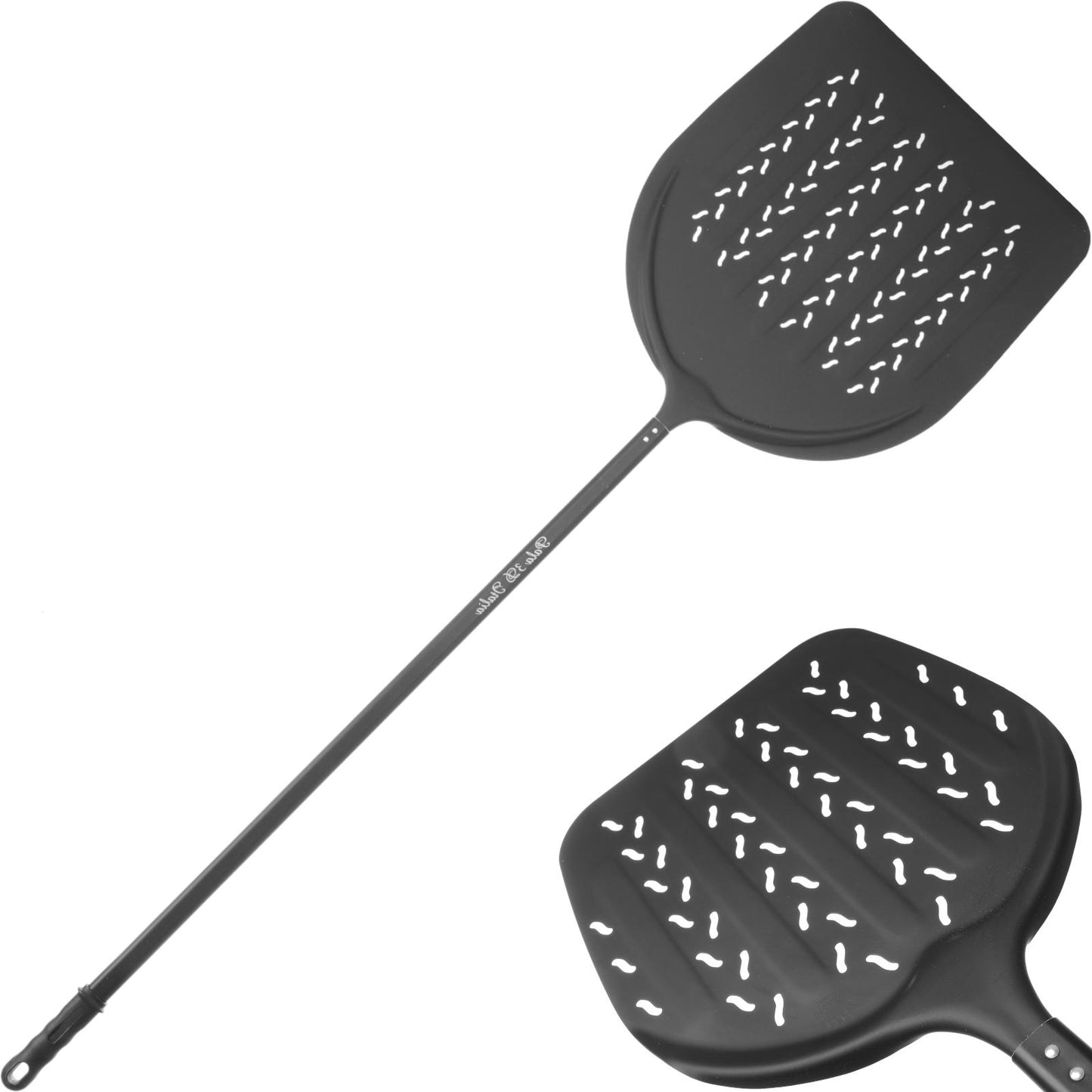 Kitchen Appliances – ITALIA 3D aluminum pizza shovel, perforated, 330x1700mm - Carlat