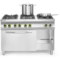 Kitchen Appliances – Kuchnia gazowa 6 palników z piekarnikiem elektrycznym - Carlat