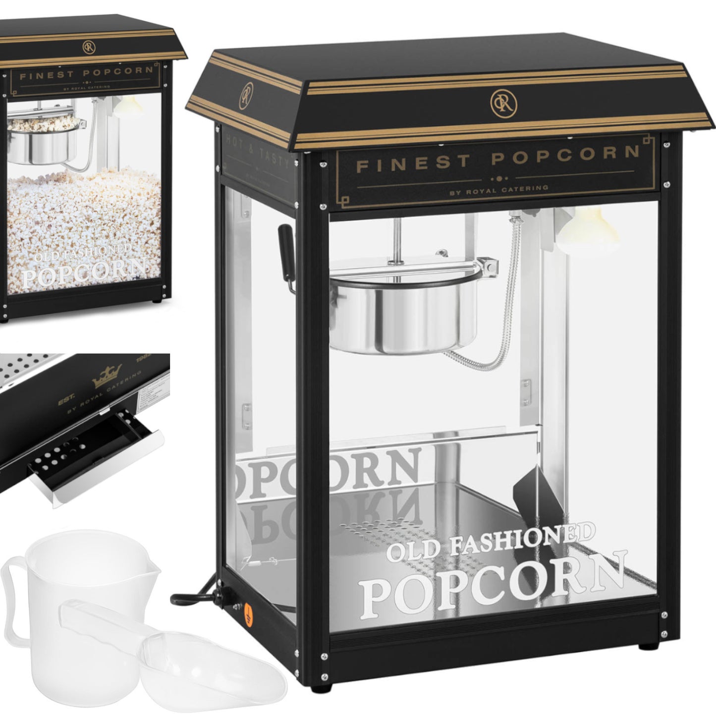 Kitchen Appliances – Machine retro popcorn popper TEFLON 1600 W - Carlat