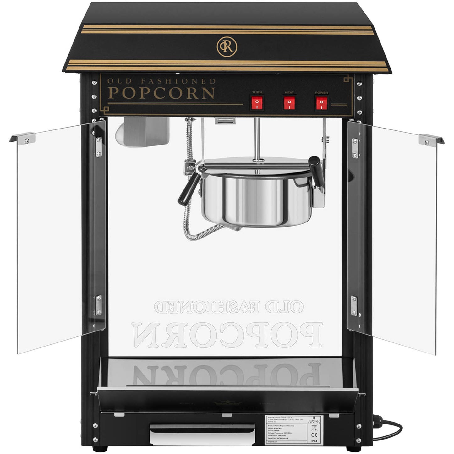 Kitchen Appliances – Machine retro popcorn popper TEFLON 1600 W - Carlat