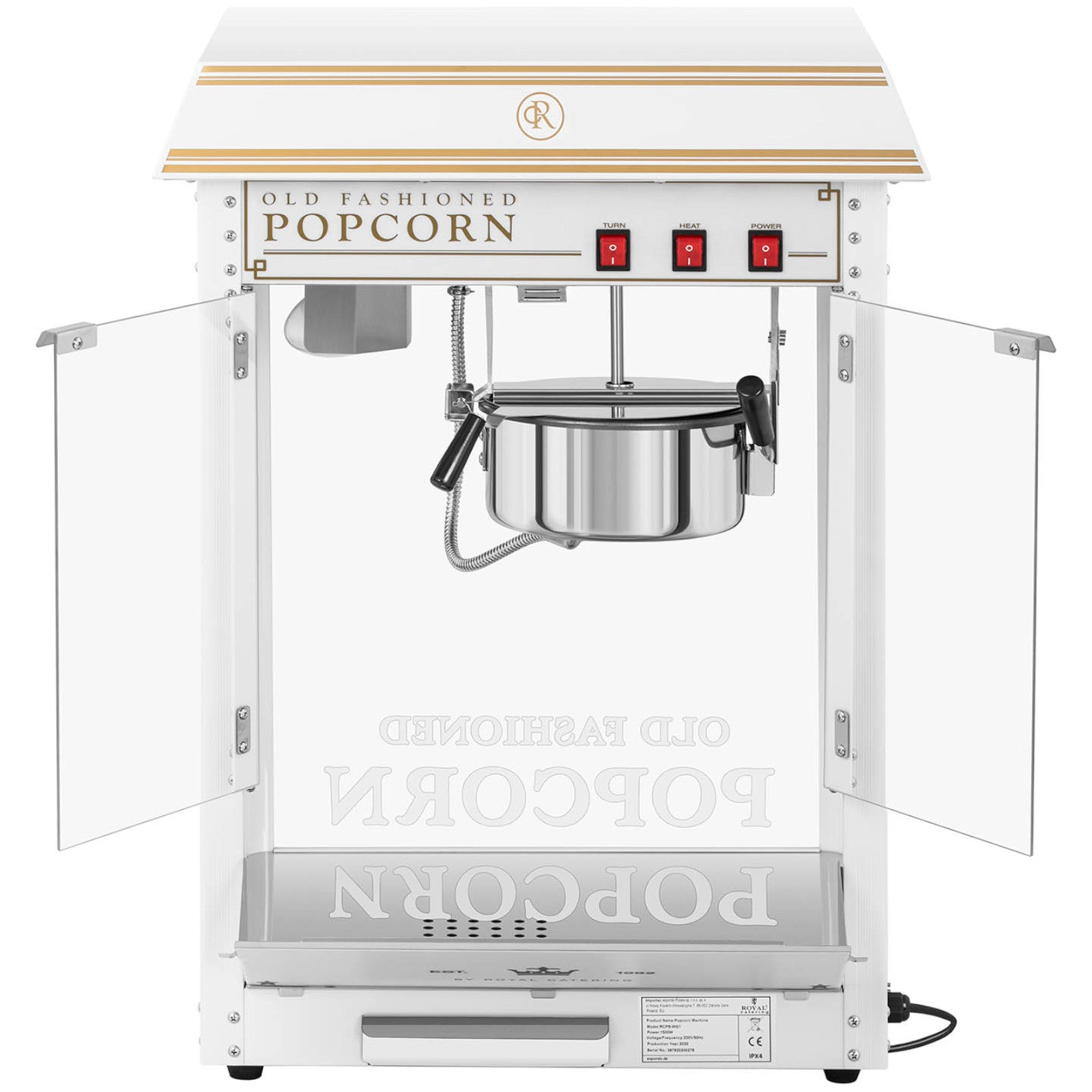 Kitchen Appliances – Machine retro popcorn popper TEFLON 1600 W - Carlat