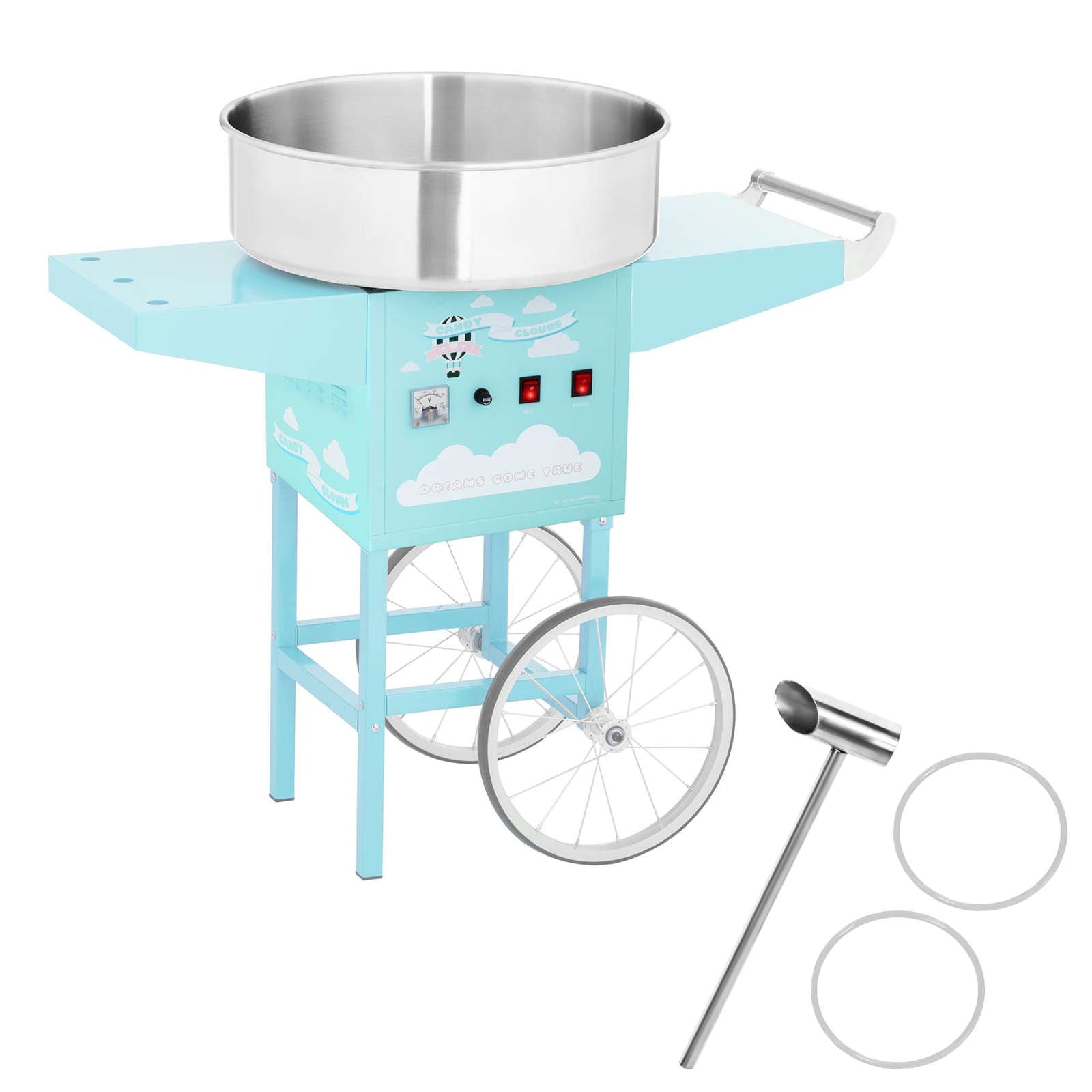 Kitchen Appliances – Mobile cotton candy machine, turquoise, diameter. 520mm - Carlat