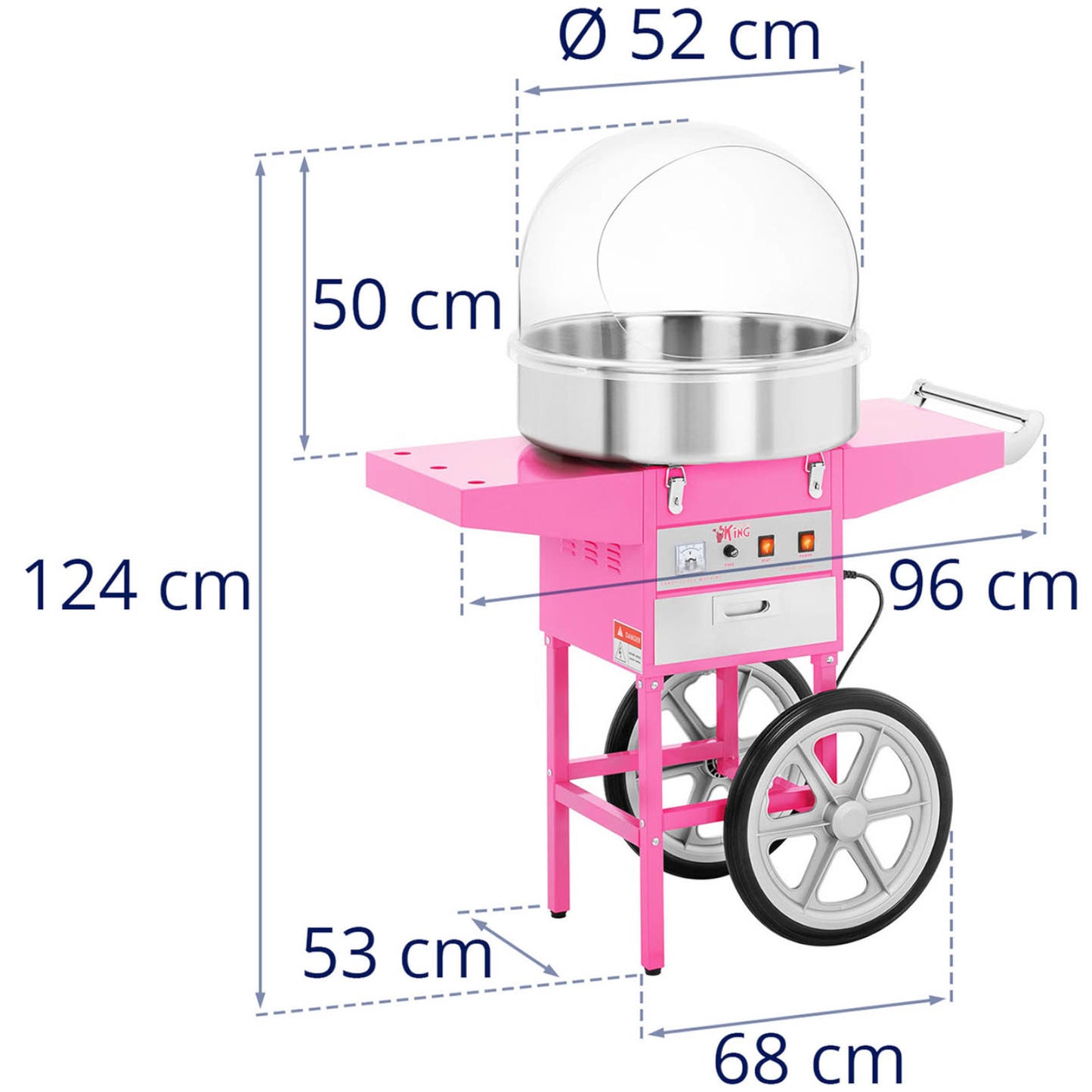 Kitchen Appliances – Mobile cotton candy machine with a trolley - Carlat
