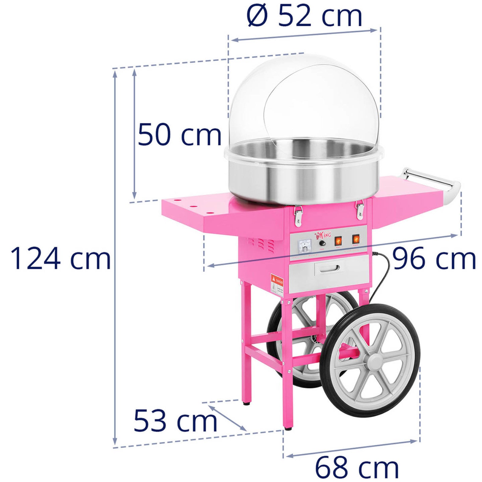 Kitchen Appliances – Mobile cotton candy machine with a trolley - Carlat