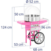 Kitchen Appliances – Mobile cotton candy machine with a trolley - Carlat