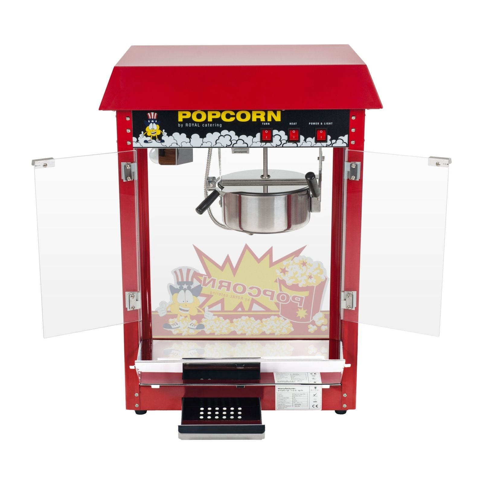 Kitchen Appliances – Mobile popcorn machine with a trolley on - Carlat