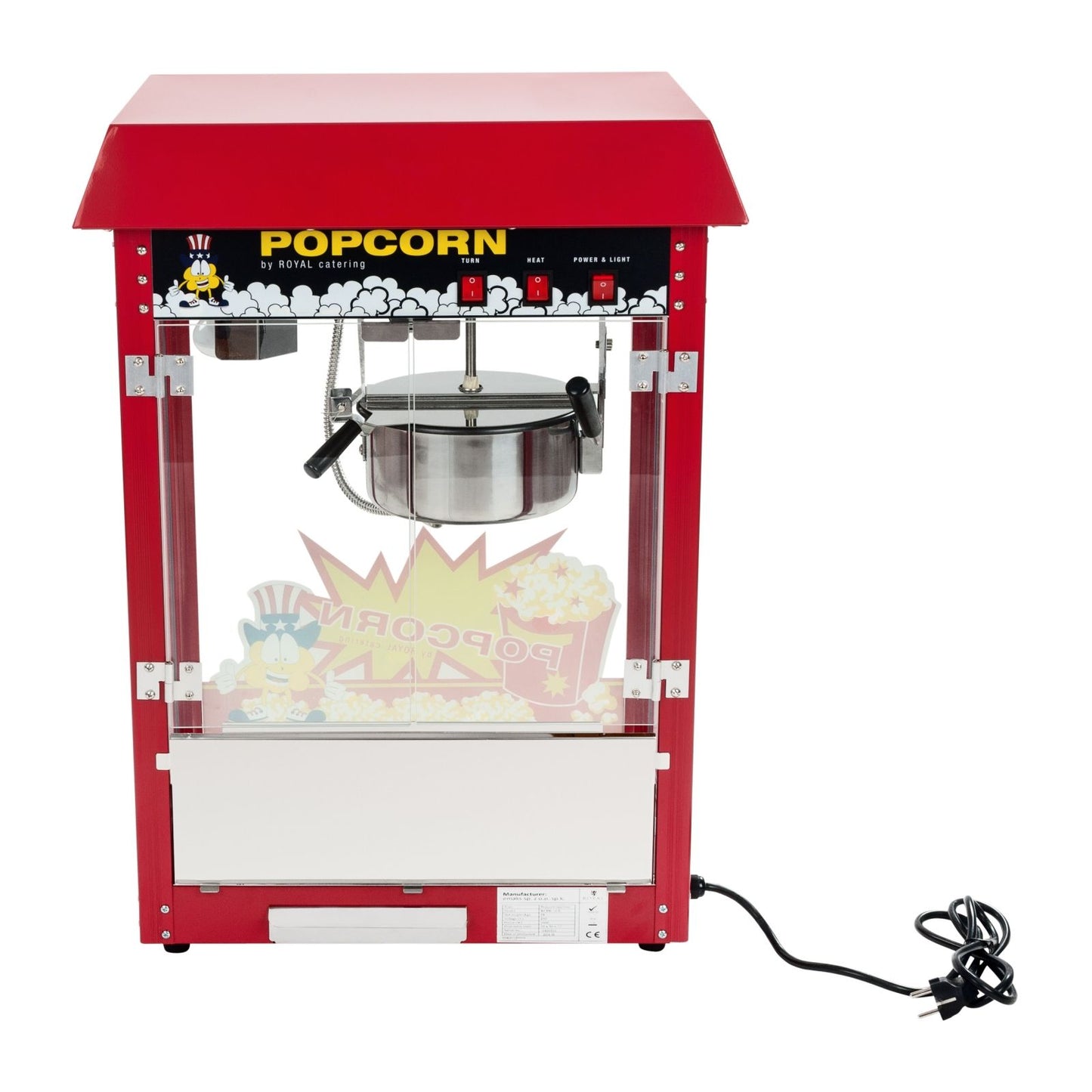 Kitchen Appliances – Mobile popcorn machine with a trolley on - Carlat
