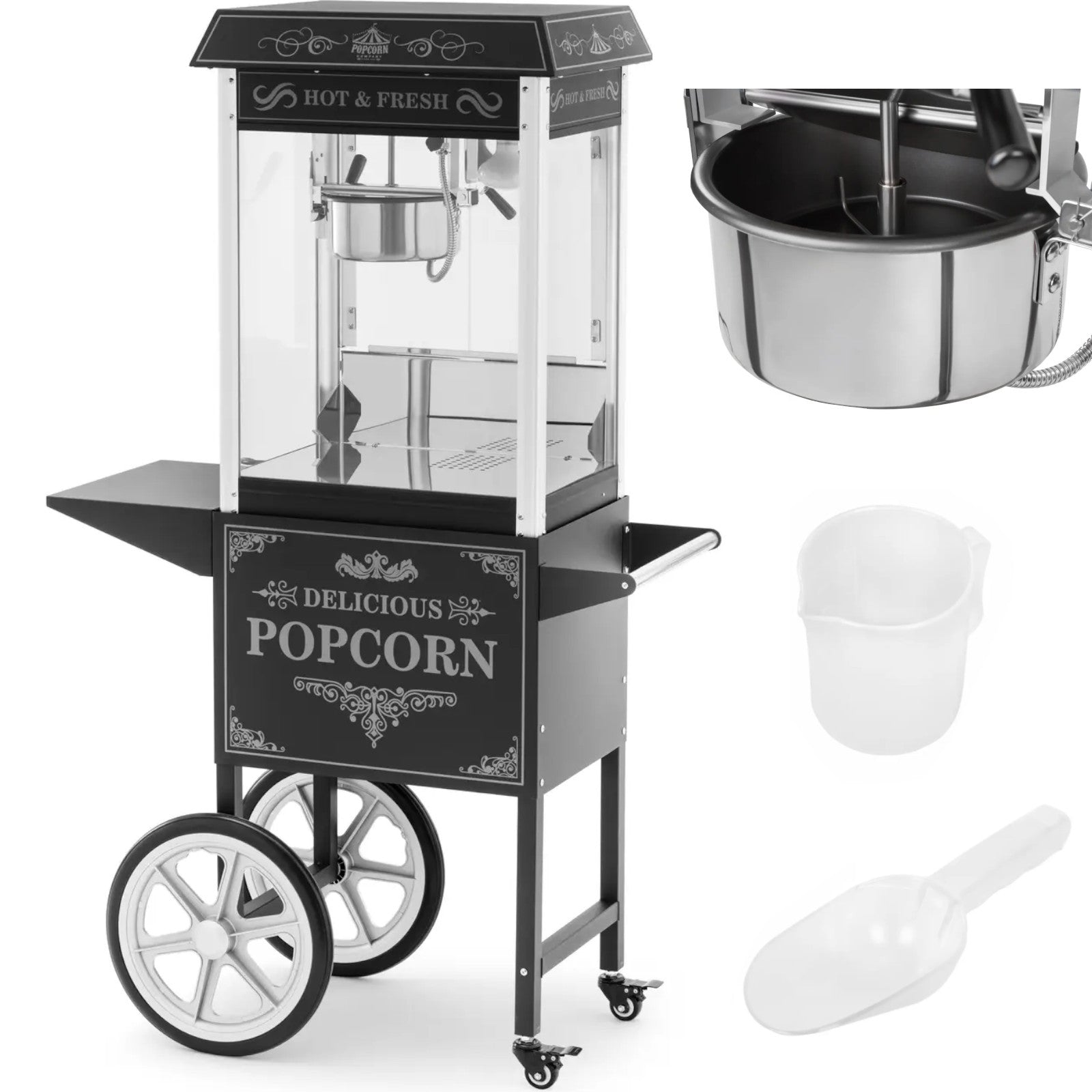 Kitchen Appliances – Professional popcorn machine on a trolley with - Carlat