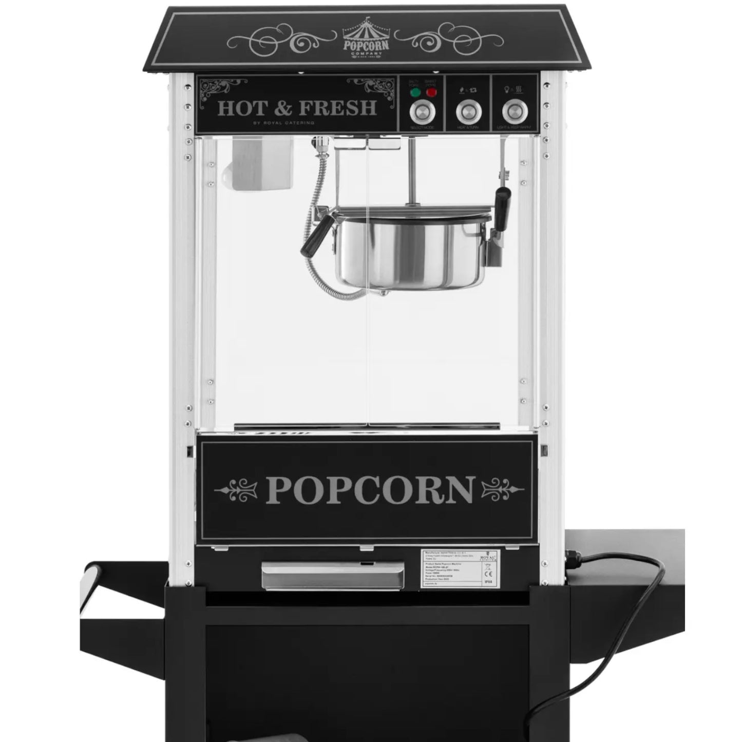 Kitchen Appliances – Professional popcorn machine on a trolley with - Carlat