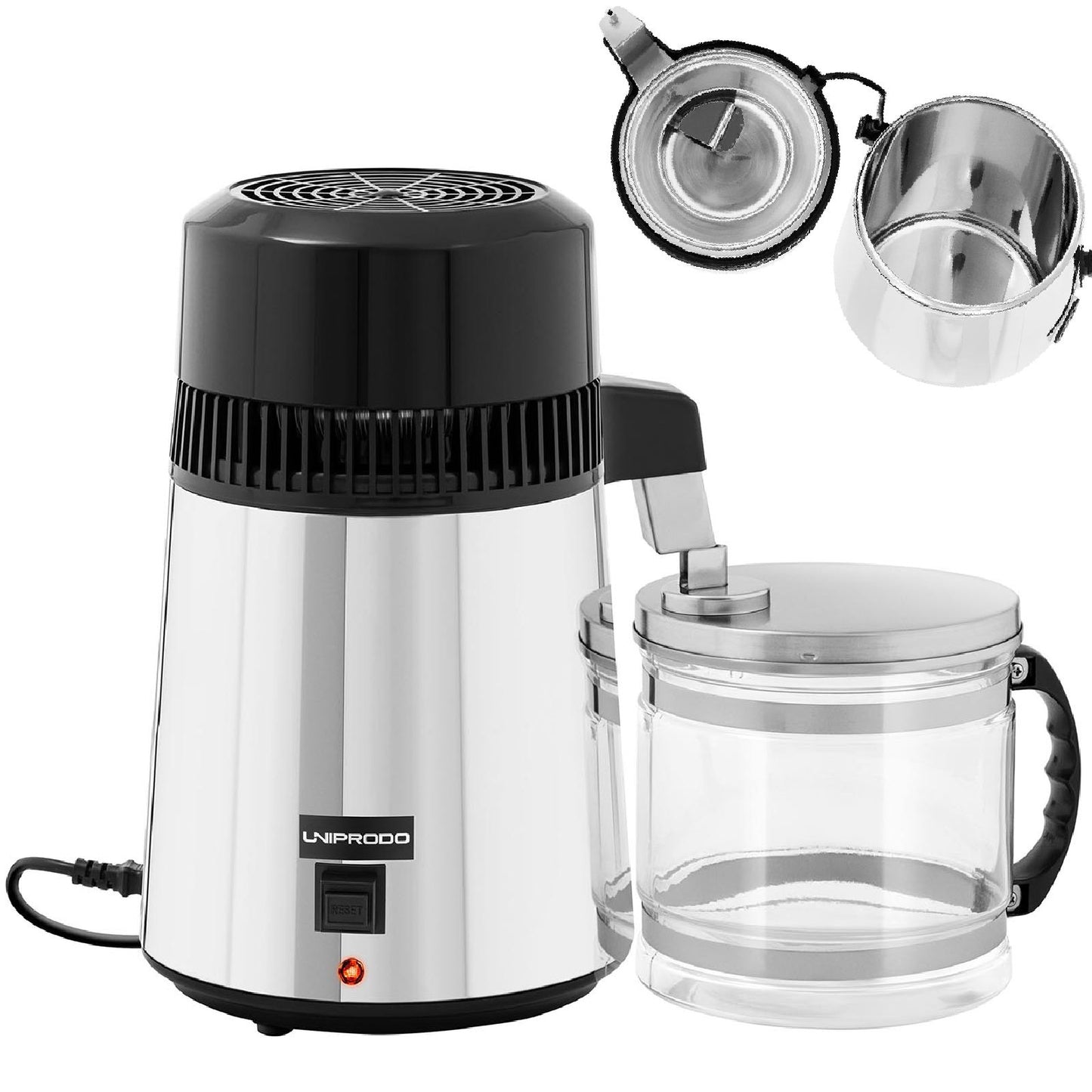 Kitchen Appliances – Water distiller with glass jug, 4 liters - Carlat