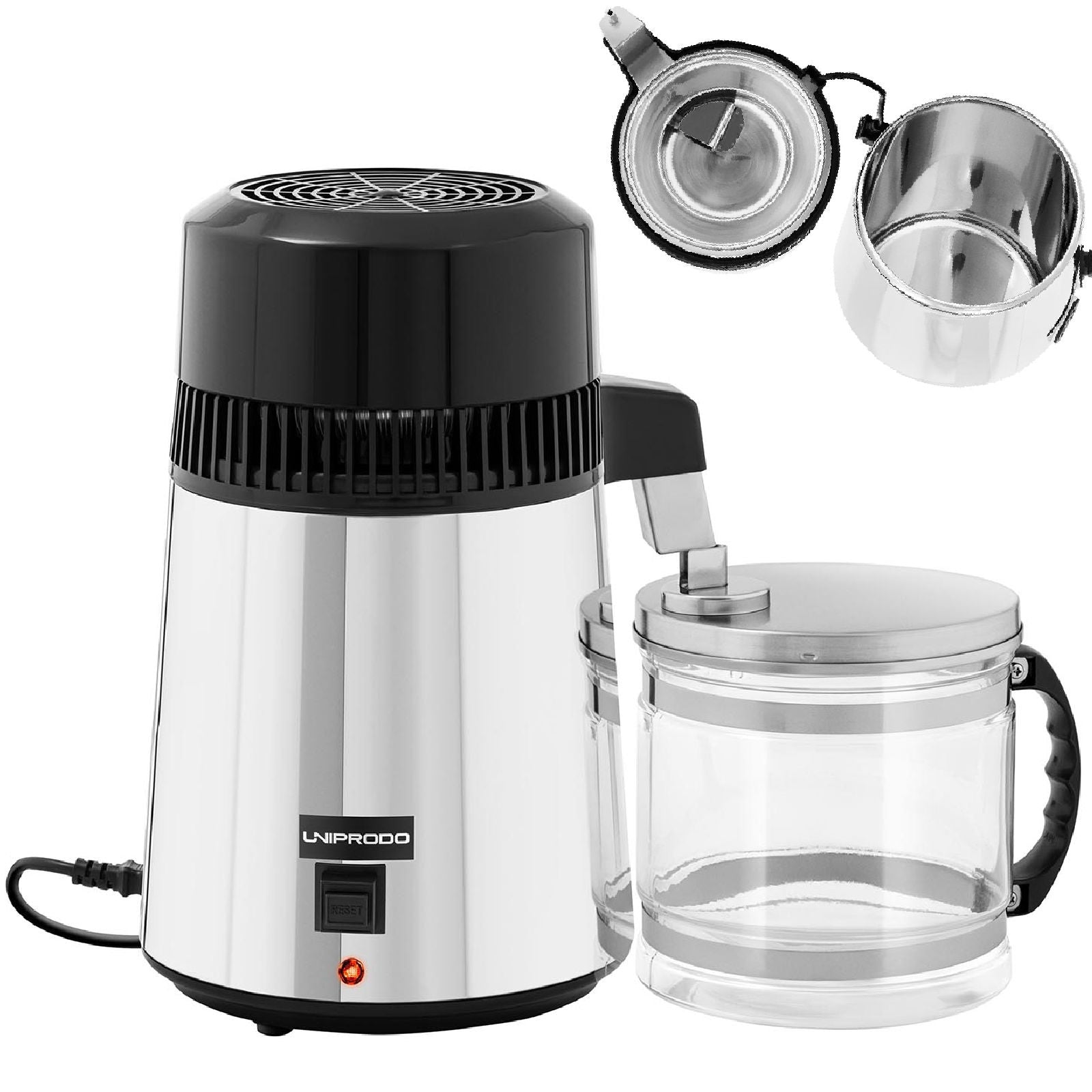 Kitchen Appliances – Water distiller with glass jug, 4 liters - Carlat
