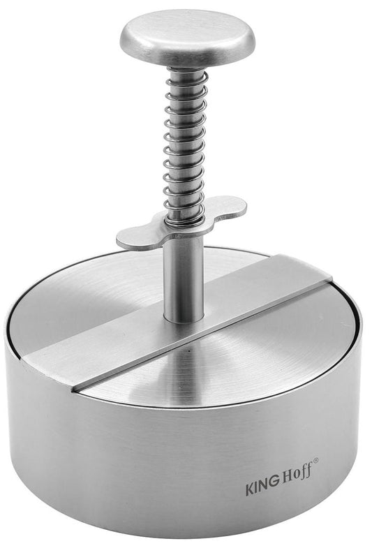 Kitchen – Kinghoff KH-1879 Steel Hamburger Patty Press, 11.4 cm diameter - Carlat