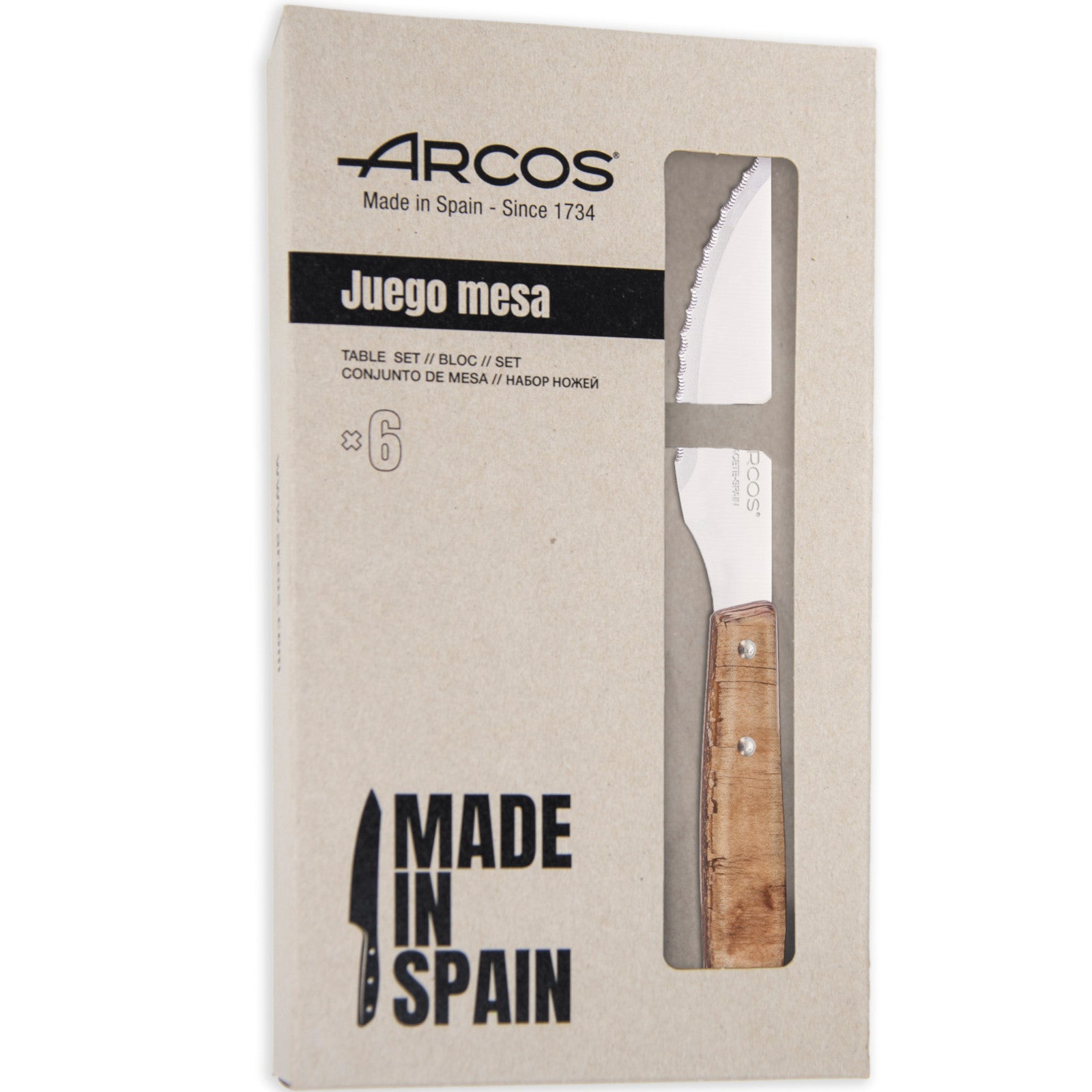 Kitchen Knives – FOREST steak knife with light wooden handle, - Carlat