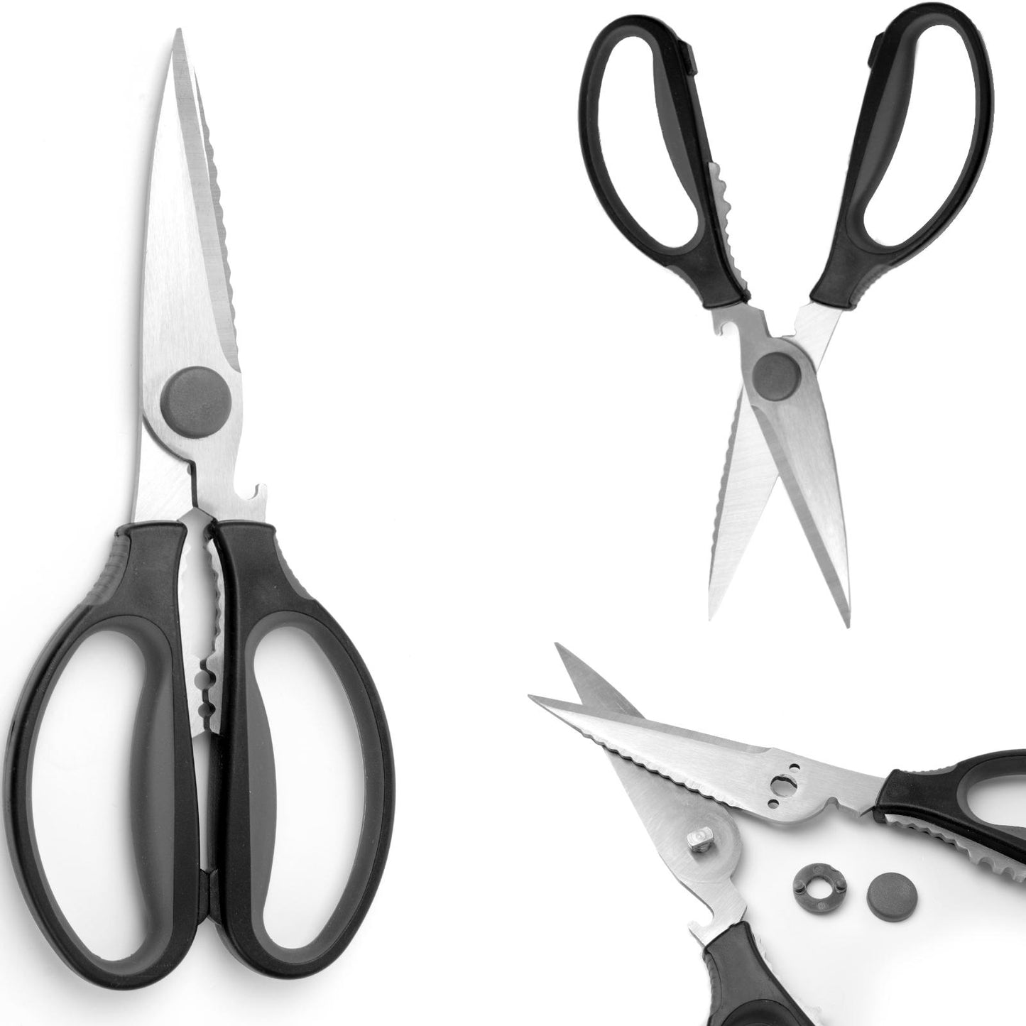 Kitchen Knives – Folding kitchen scissors with soft handle + - Carlat