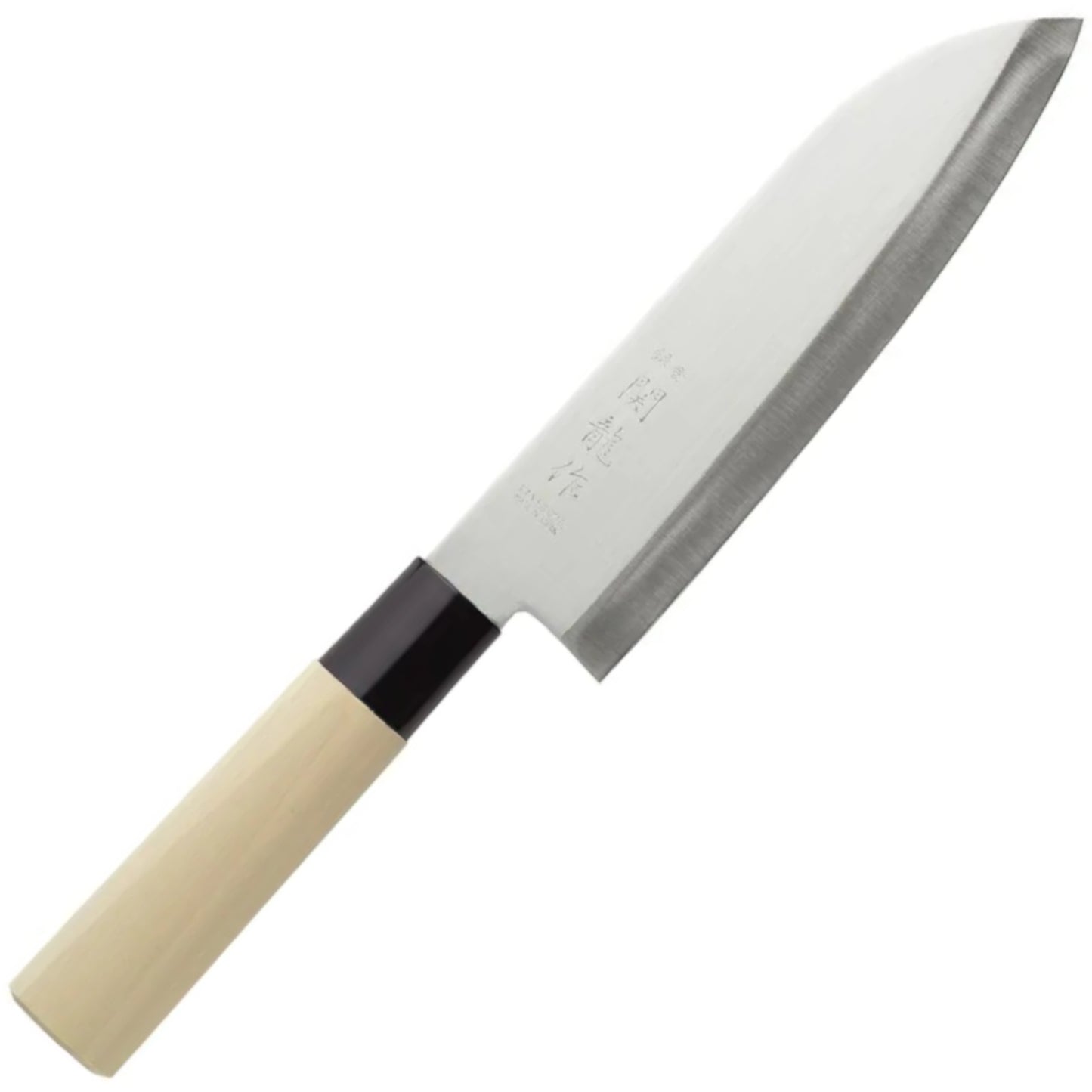 Kitchen Knives – Japanese SANTOKU knife with wooden handle 165 - Carlat