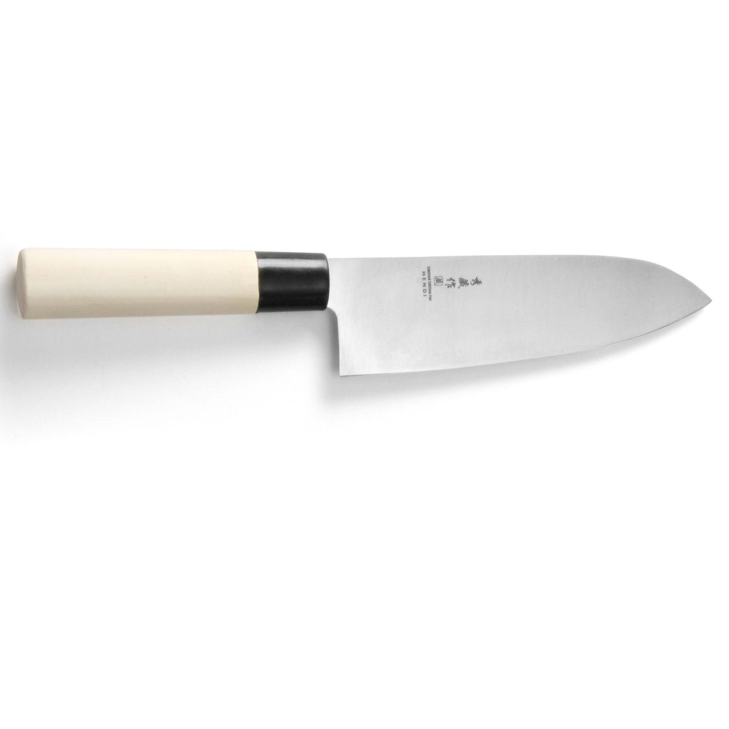 Kitchen Knives – Japanese SANTOKU knife with wooden handle 165 - Carlat