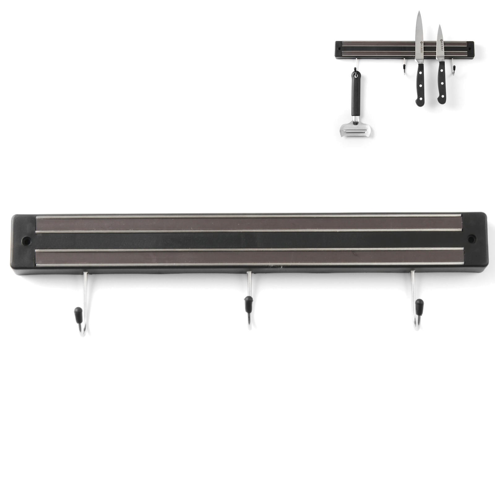 Kitchen Knives – Magnetic strip for knives with hooks, length - Carlat