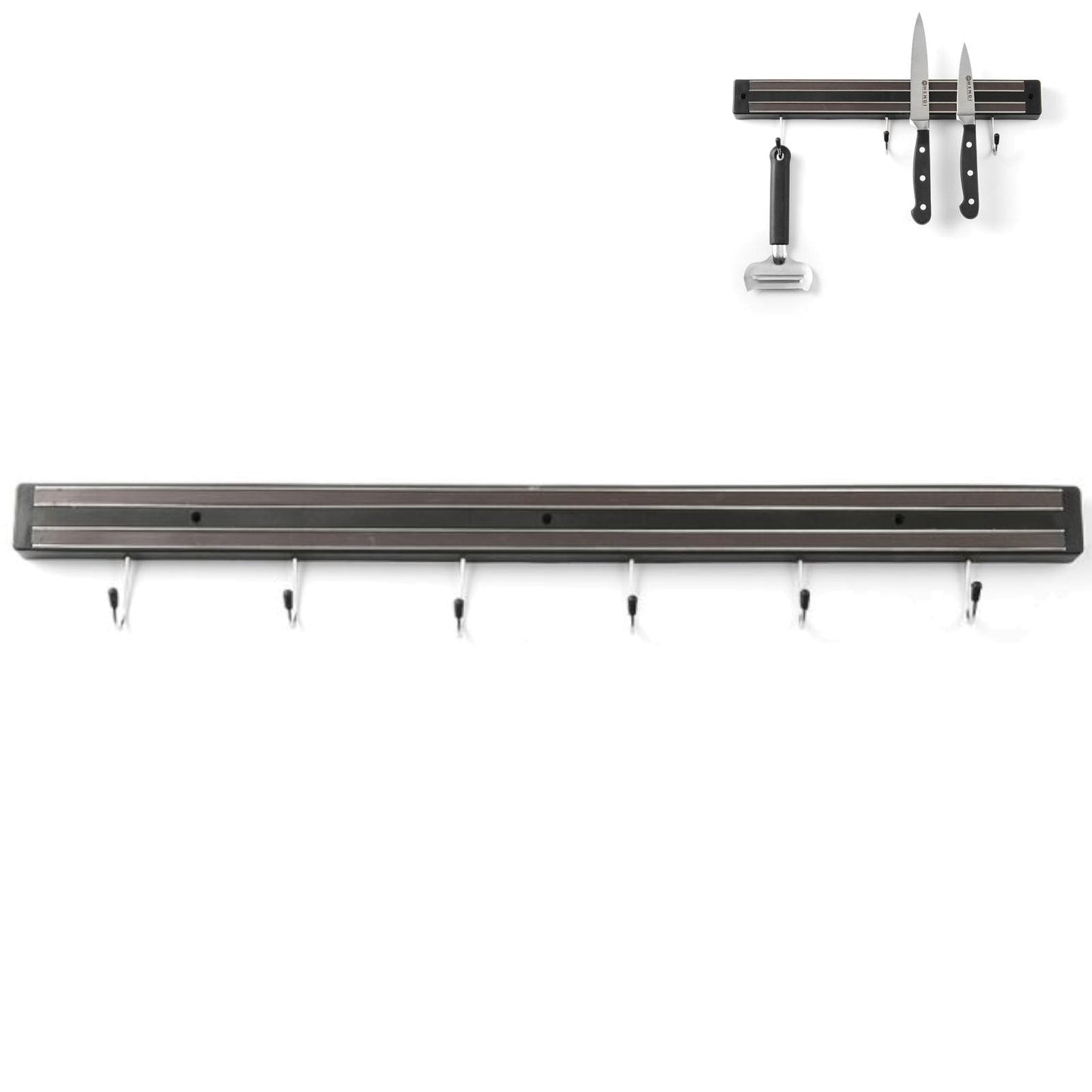 Kitchen Knives – Magnetic strip for knives with hooks, length - Carlat