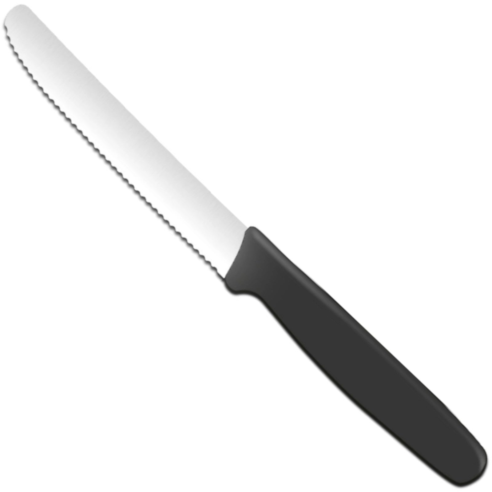 Kitchen Knives – Serrated universal knife 112/211 mm - black - Carlat
