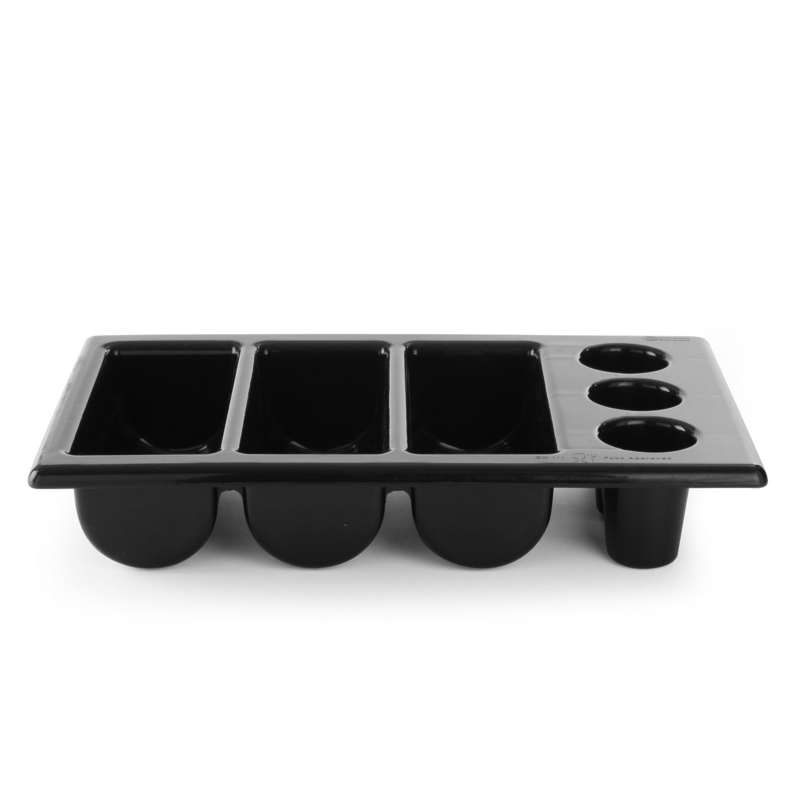 Kitchen Organizers – Cutlery container GN1/1 6-piece black - Hendi - Carlat