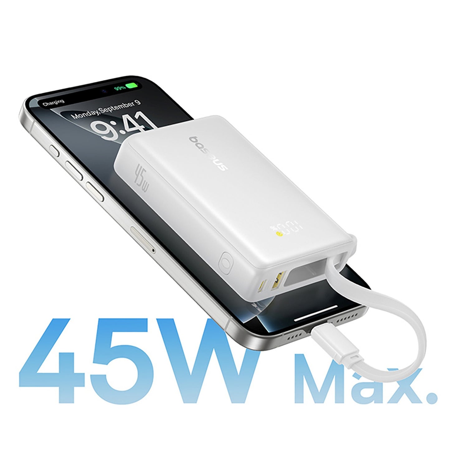 Kitchen – Powerbank 10000mAh 45W PicoGo USB-A USB-C with built-in - Carlat
