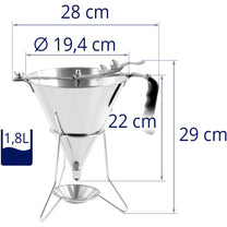 Kitchen Tools & Utensils – Funnel dispenser, sauce gun, steel - Carlat