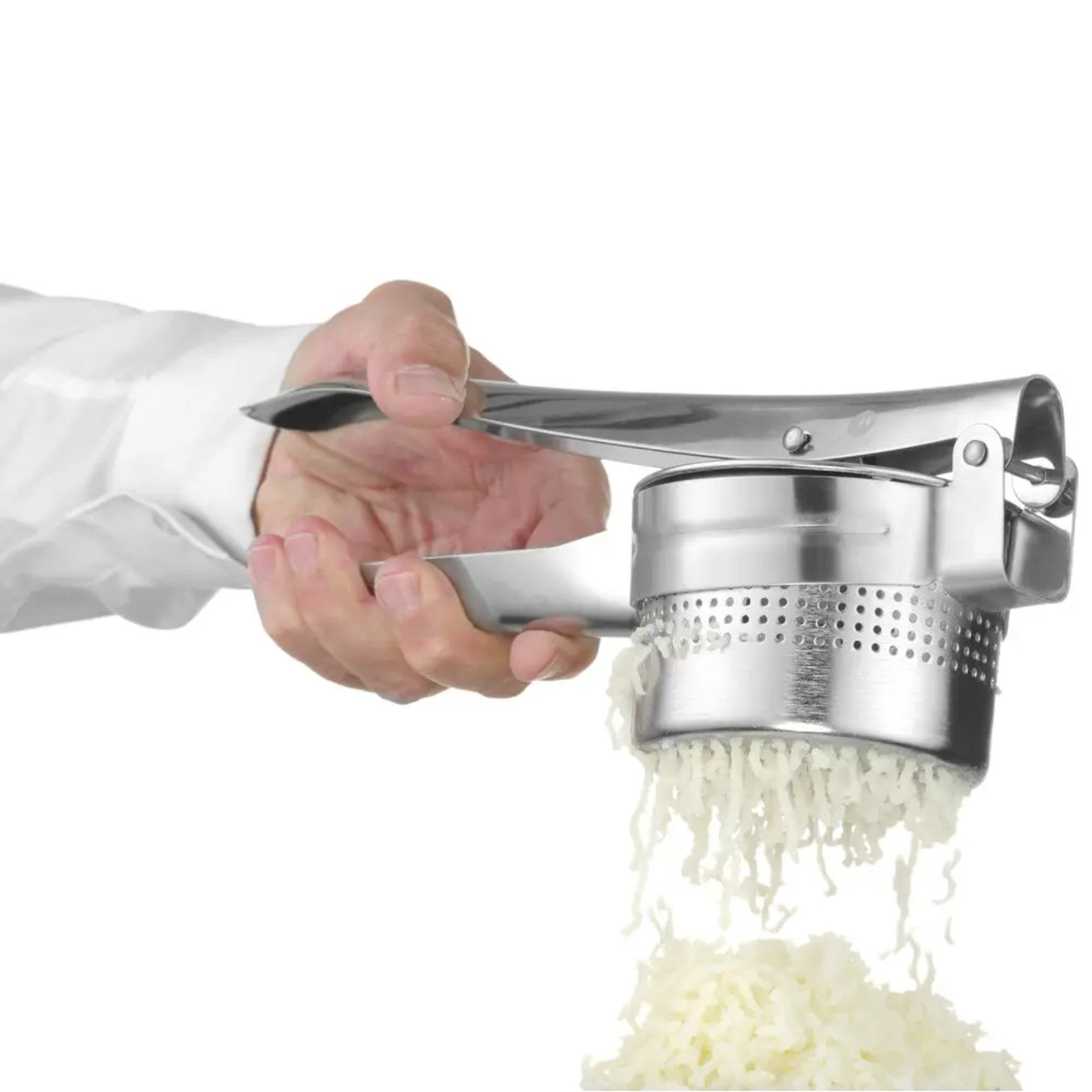 Kitchen Tools & Utensils – Manual potato squeezer, steel, 270 - Carlat