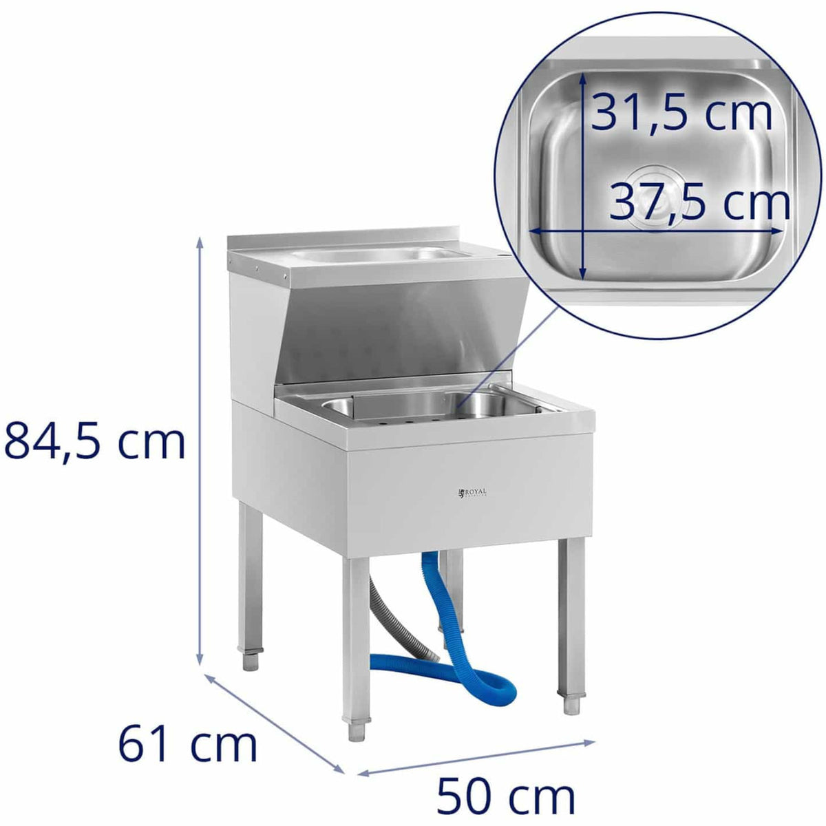Kitchen & Utility Sinks – Mop cleaning sink with washbasin - Carlat