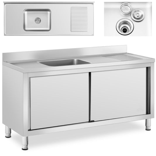 Kitchen & Utility Sinks – Single-bowl catering pool sink with - Carlat