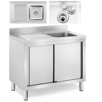 Kitchen & Utility Sinks – Single-bowl catering pool sink with - Carlat
