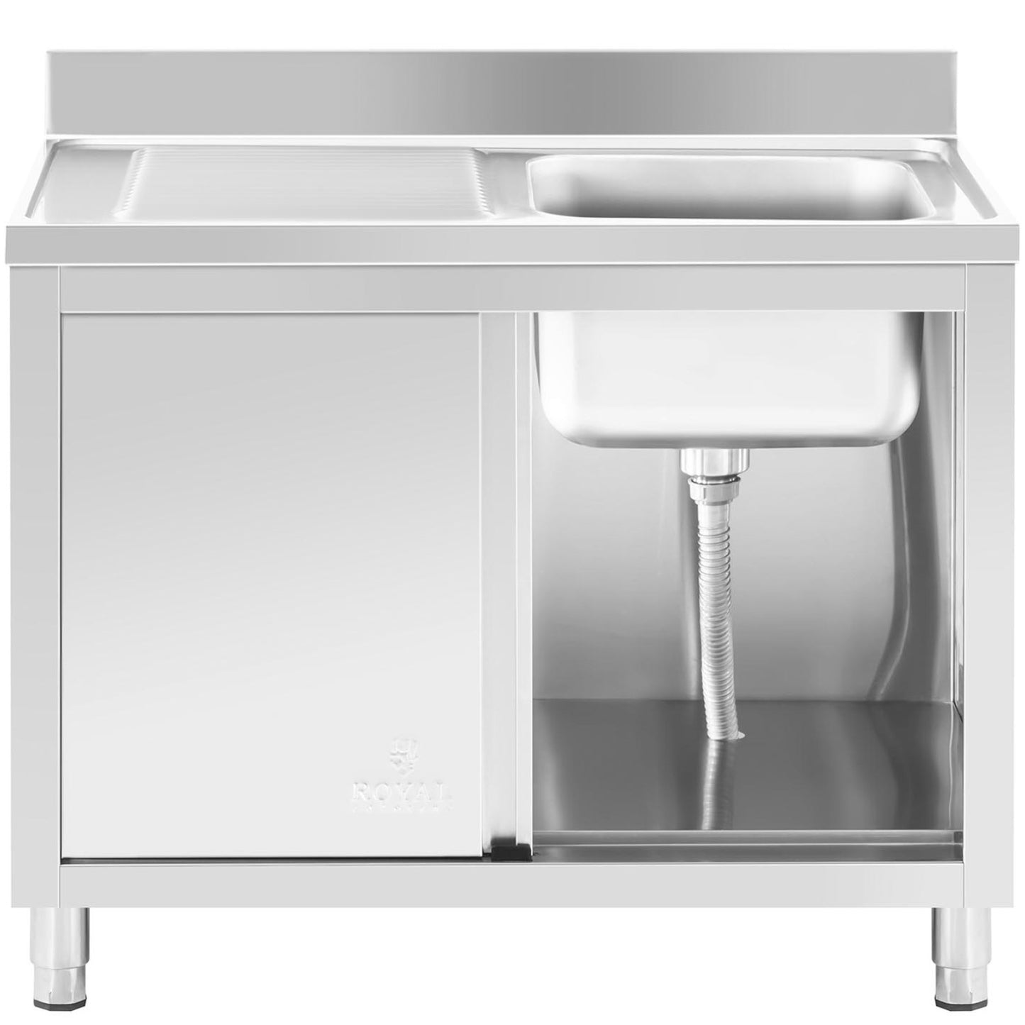 Kitchen & Utility Sinks – Single-bowl catering pool sink with - Carlat