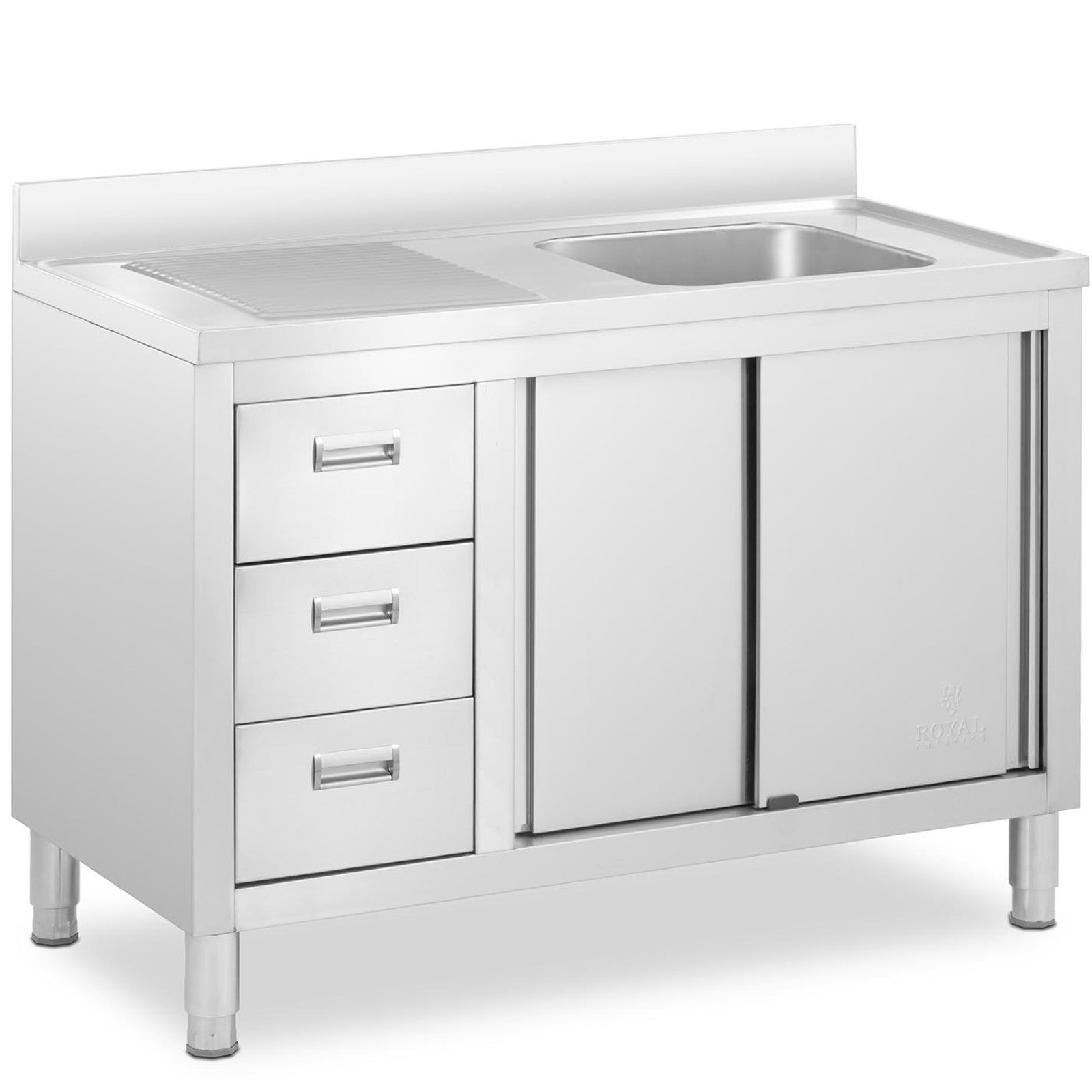 Kitchen & Utility Sinks – Single-bowl catering pool sink with - Carlat