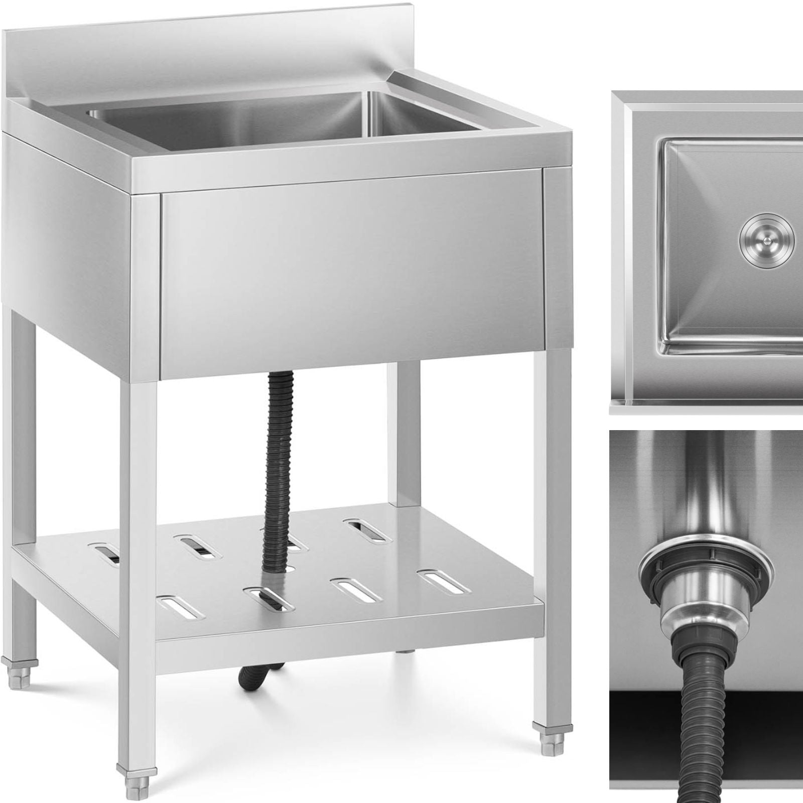 Kitchen & Utility Sinks – Single-bowl catering pool sink with - Carlat