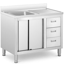 Kitchen & Utility Sinks – Single-bowl catering sink with a - Carlat