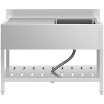 Kitchen & Utility Sinks – Single-bowl catering sink with shelf - Carlat