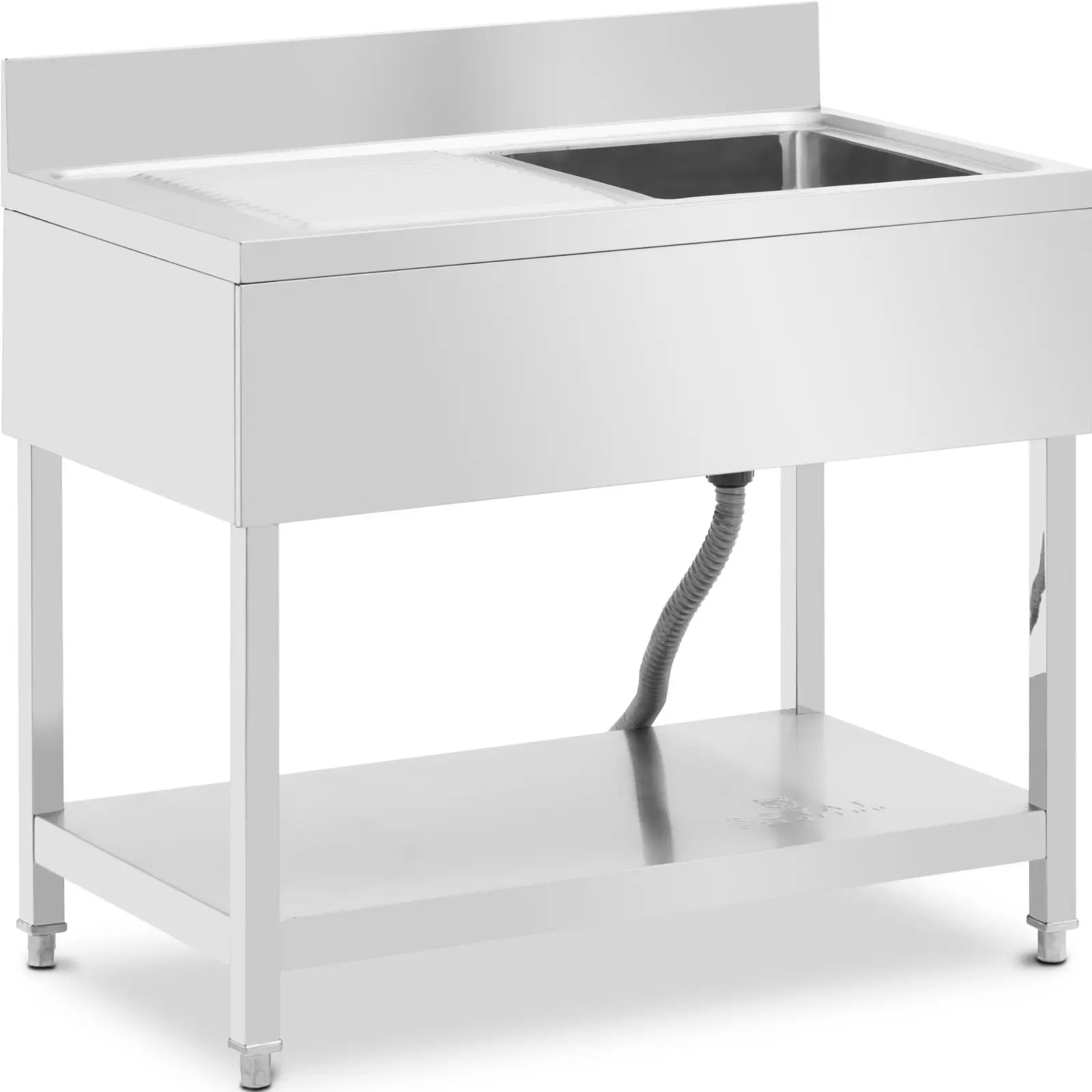 Kitchen & Utility Sinks – Single-bowl pool sink with drainer, - Carlat