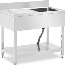 Kitchen & Utility Sinks – Single-bowl pool sink with drainer, - Carlat