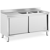 Kitchen & Utility Sinks – Two-bowl catering pool sink with - Carlat
