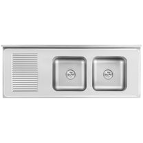Kitchen & Utility Sinks – Two-bowl catering pool sink with - Carlat