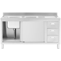 Kitchen & Utility Sinks – Two-bowl catering pool sink with - Carlat