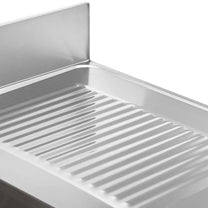 Kitchen & Utility Sinks – Two-bowl pool sink with drainer, - Carlat