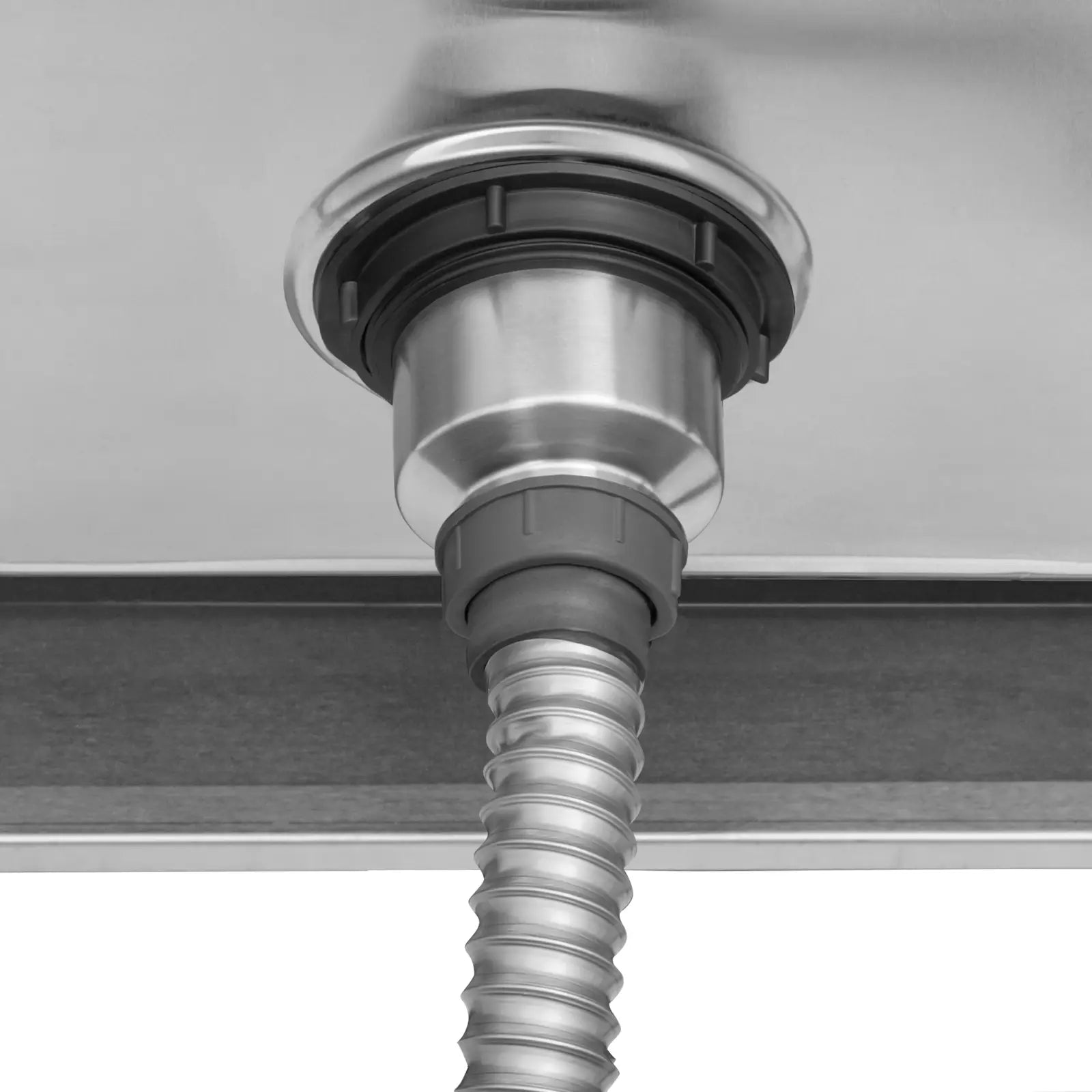 Kitchen & Utility Sinks – Two-bowl pool sink with drainer, - Carlat